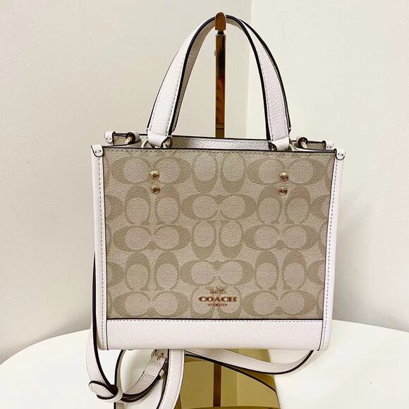 COACH Dempsey Tote 22 In Signature Canvas C5122 - Picture 1 of 8
